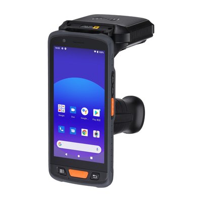 Lecteur RFID Android UHF hautement robuste avec RAM 3G, ROM 32G et écran d'affichage 1440*720