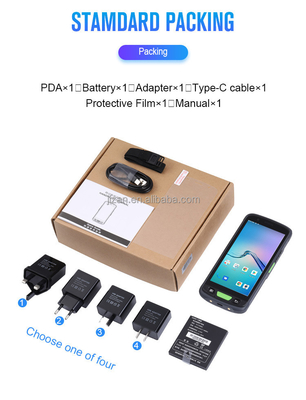 Terminal mobile personnalisé Android Pda 4G LTE Wifi 1d 2d Scanner de code à barres Pda