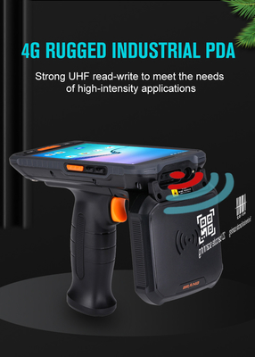 PDA robuste portable Android 11 NFC Lecteur de balises RFID Scanner de codes à barres 2D Résistant à l'eau Terminal de collecte de données industrielles
